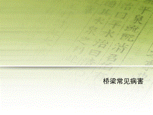 桥梁常见病害课件.ppt