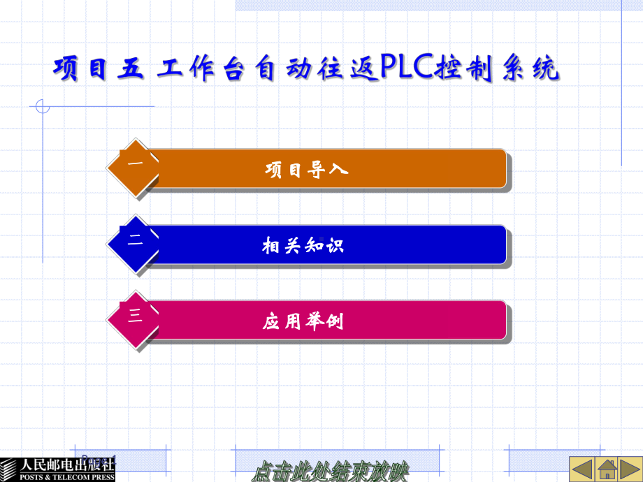 项目五-工作台自动往返PLC控制系统教学课件.ppt_第1页