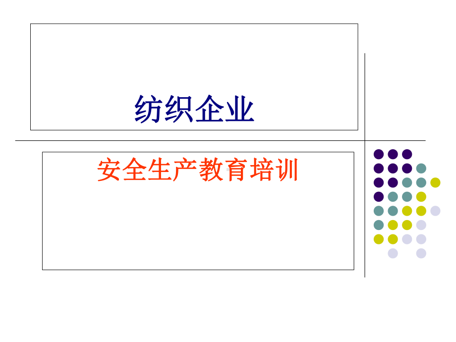 纺织企业安全教育培训(-66张)课件.ppt_第1页