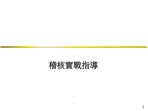 稽核技巧课件.ppt