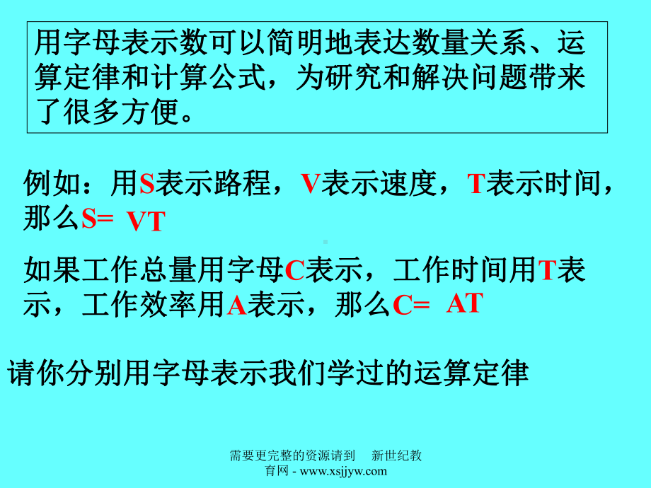 用字母表示数整理与复习课件.ppt_第3页