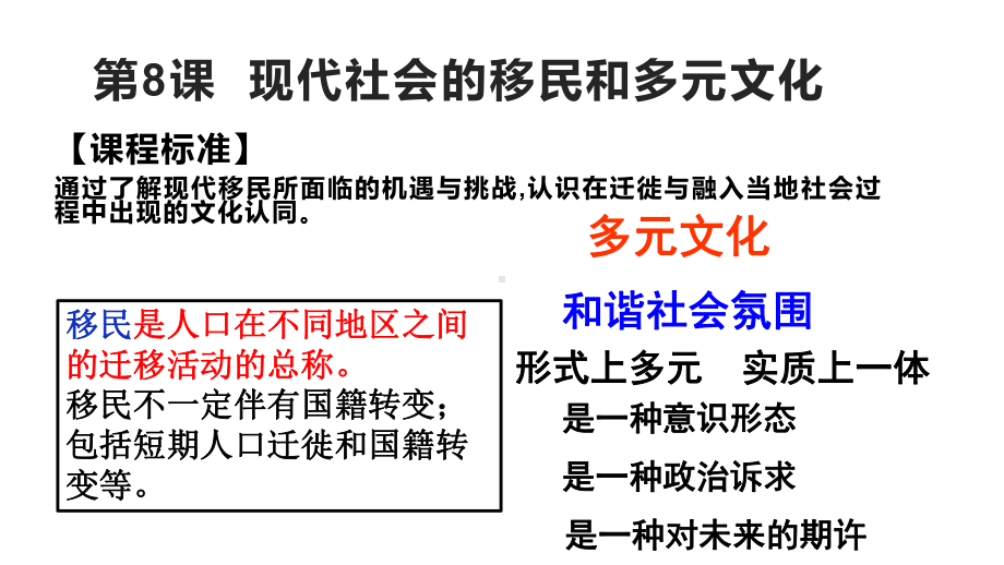 现代社会的移民和多元文化课件-统编版高中历史选择性必修-2.pptx_第1页