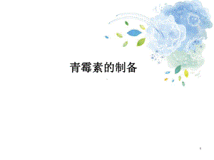 青霉素生产工艺课件.ppt