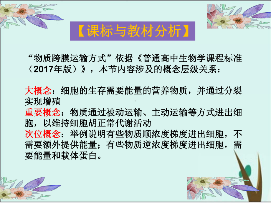 省级生物新课标骨干教师培训交流课件完美版物质跨膜运输的方式.ppt_第2页