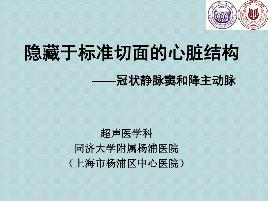 隐藏于标准切面的心脏结构课件.ppt_第1页