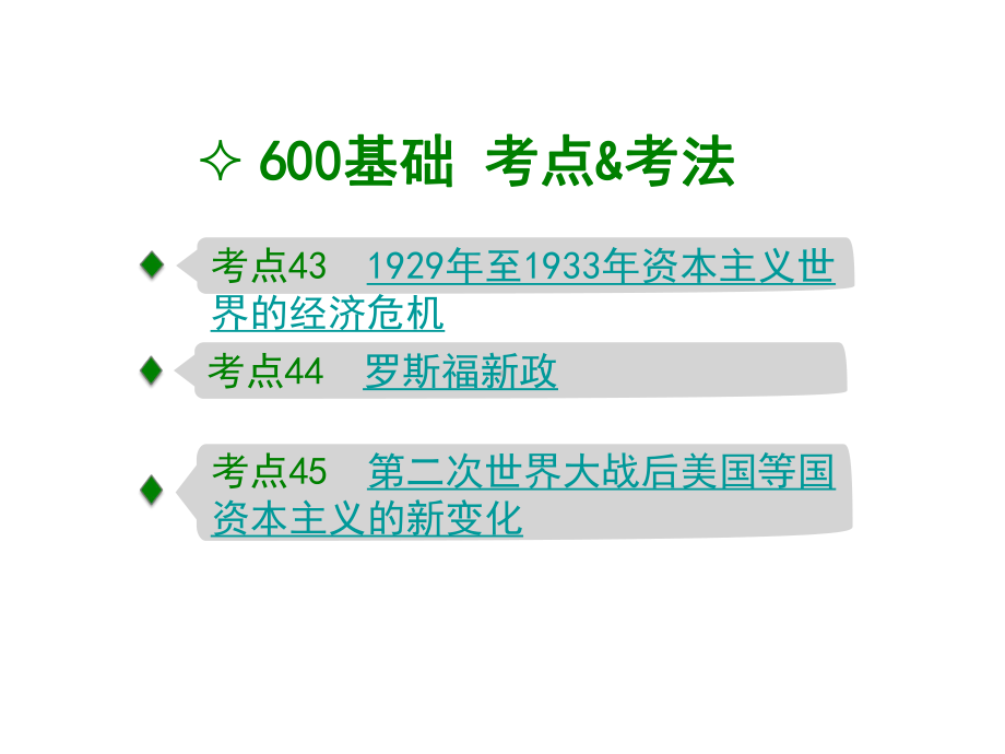 高考历史一轮精优课件：专题15-罗斯福新政和当代资本主义的新变化.pptx_第2页