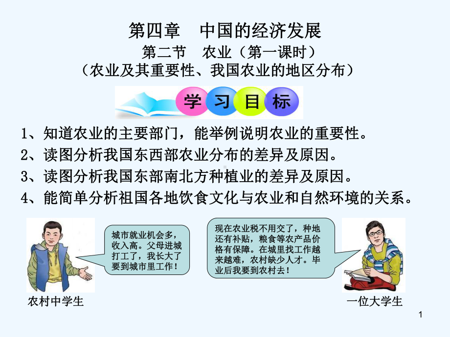 第四章第二节农业课件.ppt_第1页