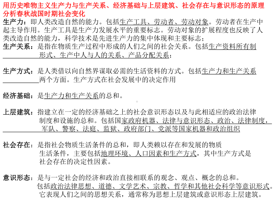 的原理分析春秋战国时期社会变化生产力即人类改造自然课件.ppt_第1页