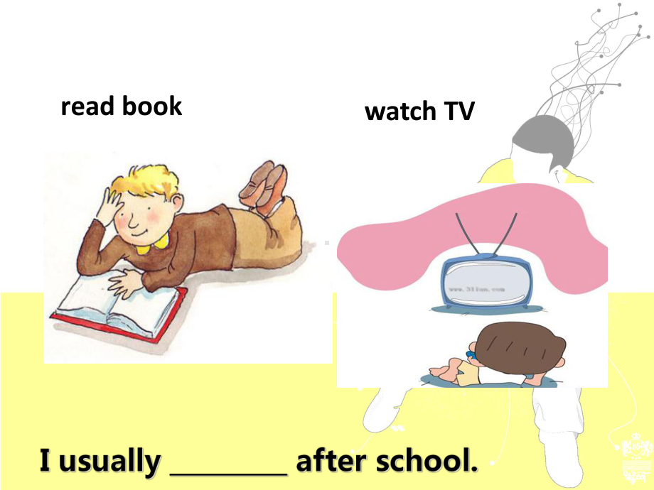 省优课件-Module-3-Days-of-the-week-Unit-6-What-do-you-usually-do-on-Sunday-1-教科版(广州深圳).ppt--（课件中不含音视频）_第3页