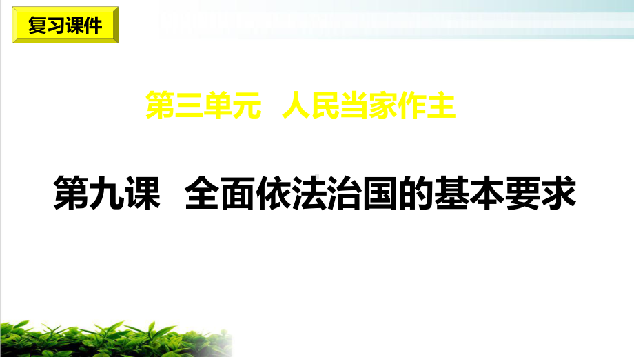 第九课-全面依法治国的基本要求高中政治统编版必修三综合复习实用课件.pptx_第2页