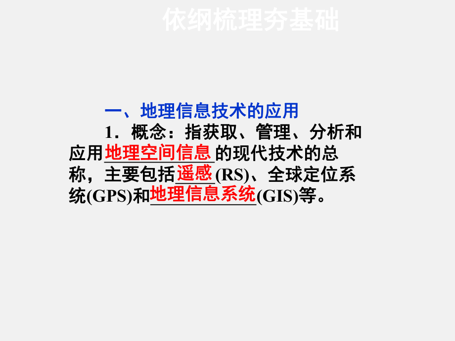 高考地理-一轮复习-地理信息技术在区域地理环境研究中的应用-新人教版课件.ppt_第2页