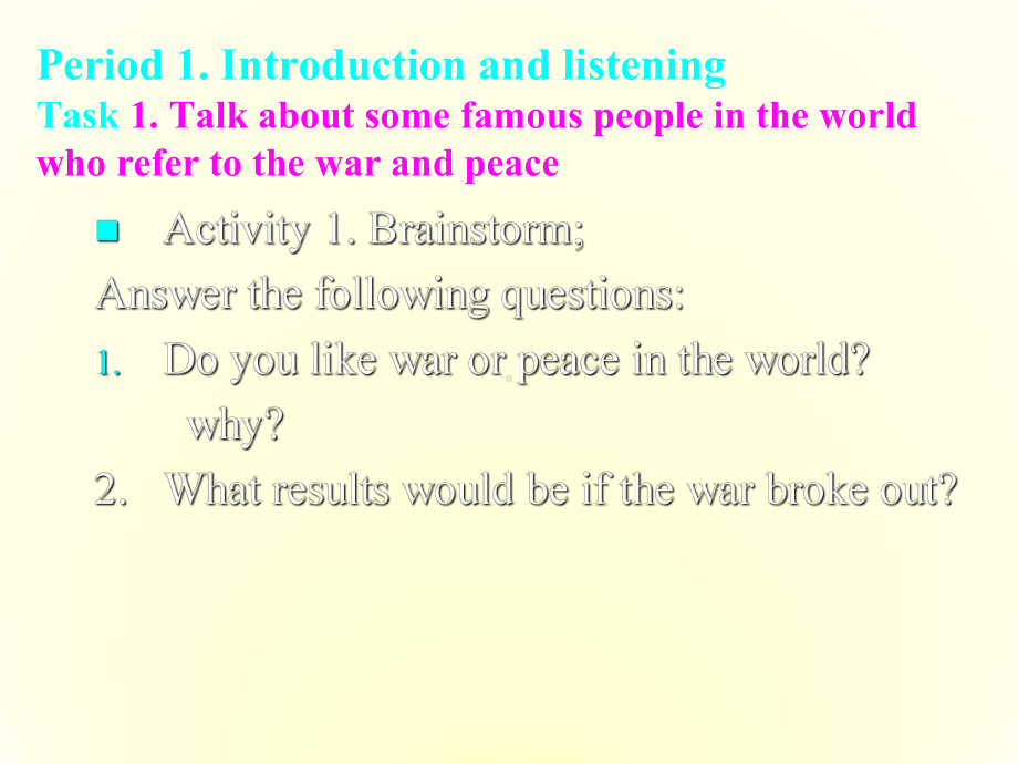 高中英语必修6Module-6-War-and-peace课件.ppt--（课件中不含音视频）_第3页