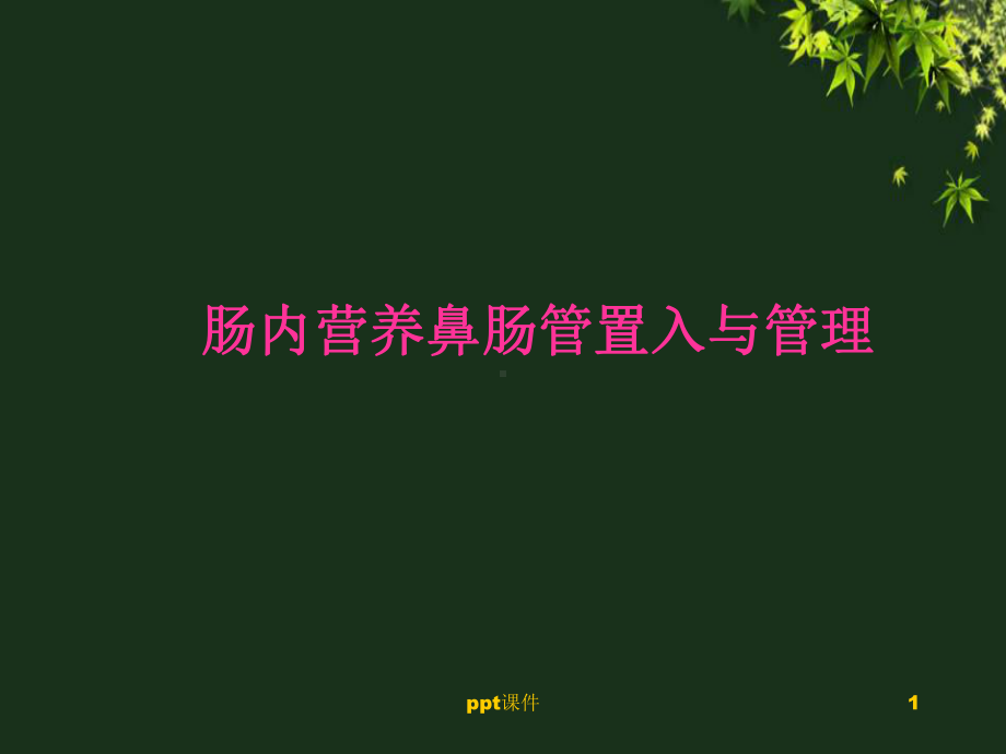 肠内营养插管方法与护理-课件.ppt_第1页