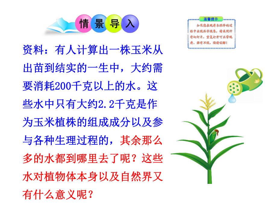 绿色植物与生物圈的水循环教学课件.ppt_第3页