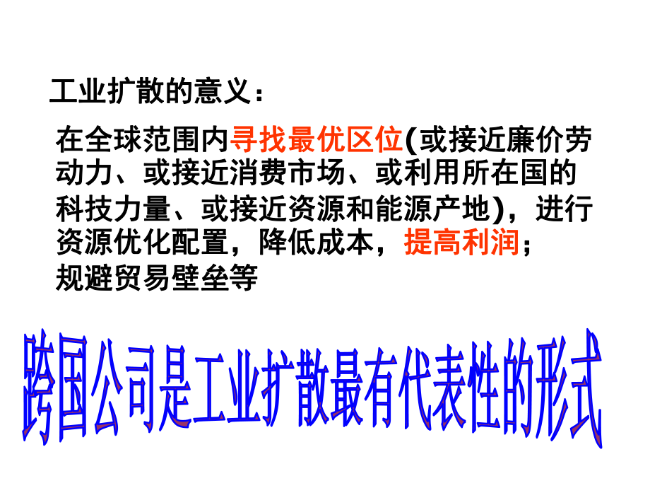 高考地理一轮复习考点三《产业转移》课件(共34张).ppt_第3页