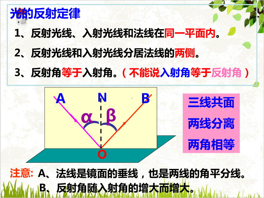 浙教版科学七级下册光的反射与折射复习课件.ppt_第2页