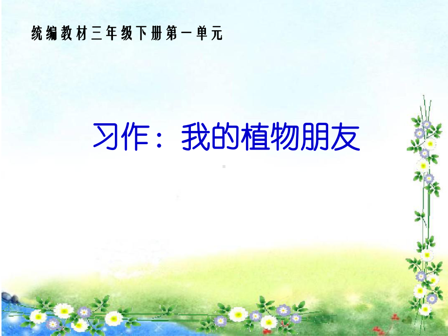 统编版《习作：我的植物朋友》部编版课件.ppt_第1页