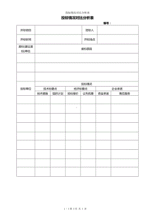 投标情况对比分析表参考模板范本.doc