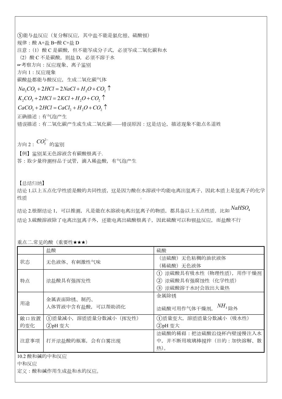 2022年中考人教版化学酸的知识点归纳总结.docx_第3页