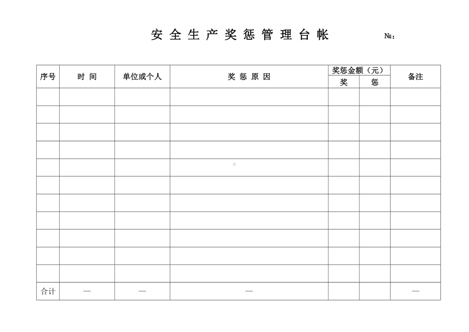 企业安全生产奖惩管理台帐表参考模板范本.doc_第2页