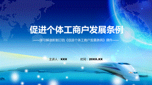 讲解《促进个体工商户发展条例》内容详解2022年《促进个体工商户发展条例》完整版（ppt）.pptx