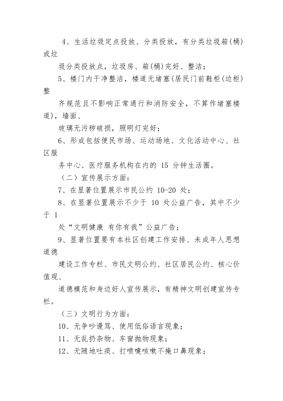 文明城实地考察点主要创建标准（示范文本）.docx_第2页