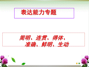 高考语文专题复习之表达能力训练-表达简明31课件.ppt