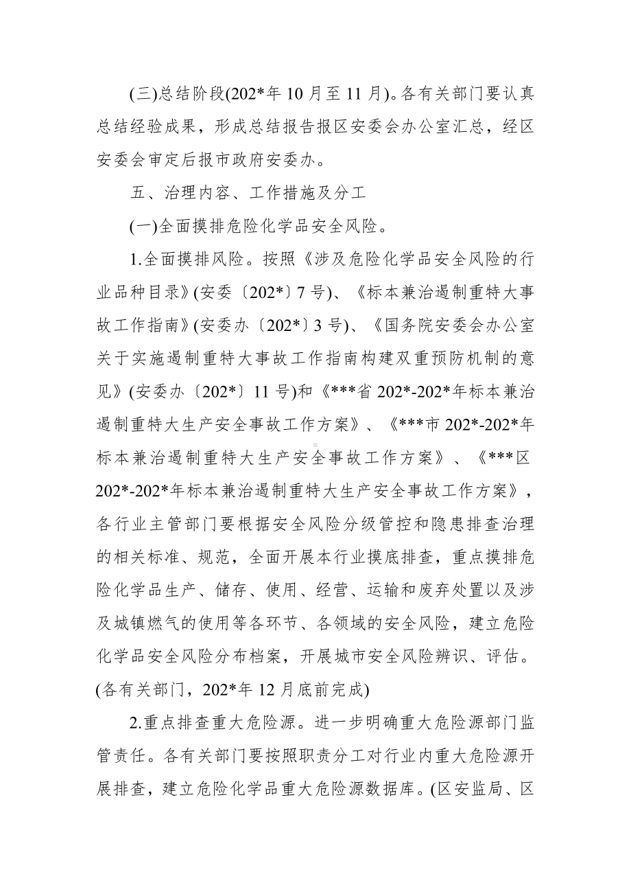 危险化学品安全综合治理实施方案（示范文本）.docx_第3页