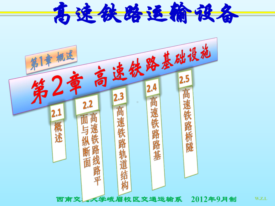 高速铁路线路设施(平纵断面)教学课件.ppt_第1页