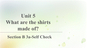 人教版英语九年级全一册Unit 5 Section B 3a-Self Check课件.pptx