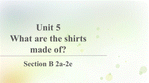 人教版英语九年级全一册Unit 5 Section B 2a-2e课件.pptx