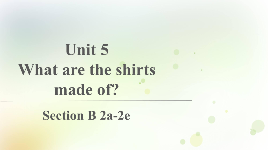 人教版英语九年级全一册Unit 5 Section B 2a-2e课件.pptx_第1页