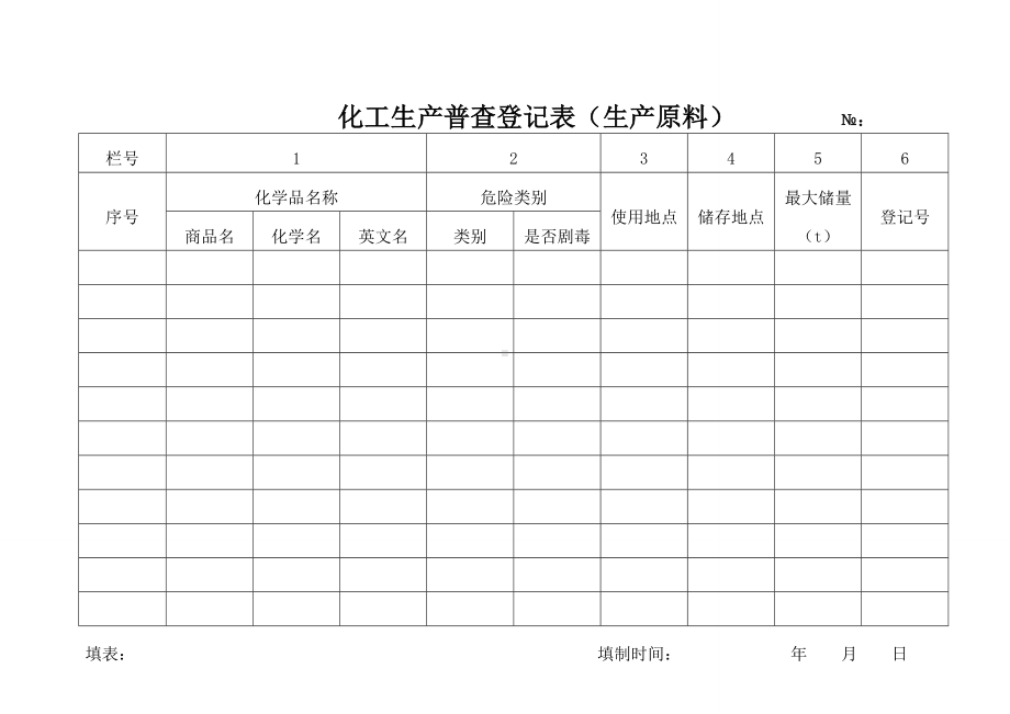 企业危险化学品普查登记表参考模板范本.doc_第3页