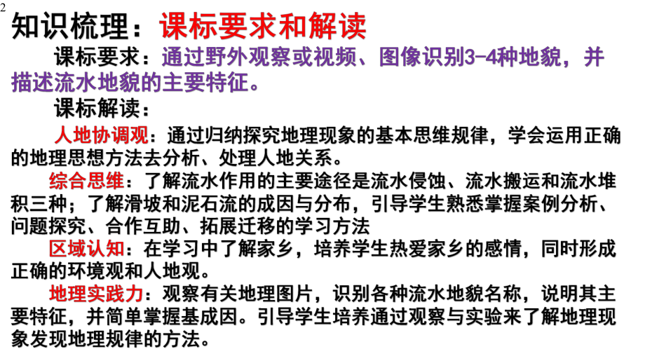 湘教版高中地理新教材必修一第六讲流水地貌(共39张)课件.pptx_第2页