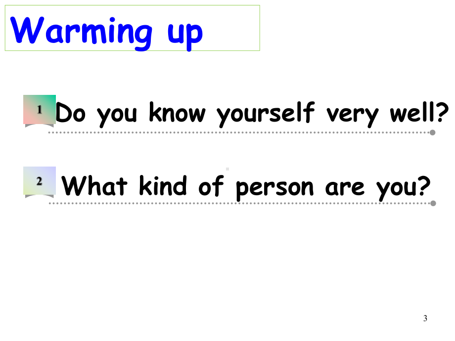 牛津译林版英语九年级上册-Unit-1-Know-yourself-Welcome-to-the-unit-(共23张)课件.ppt-(课件无音视频)_第3页