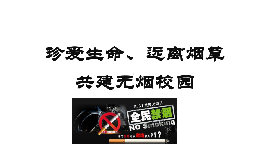 珍爱生命、远离烟草主题班会完美课件.pptx_第1页