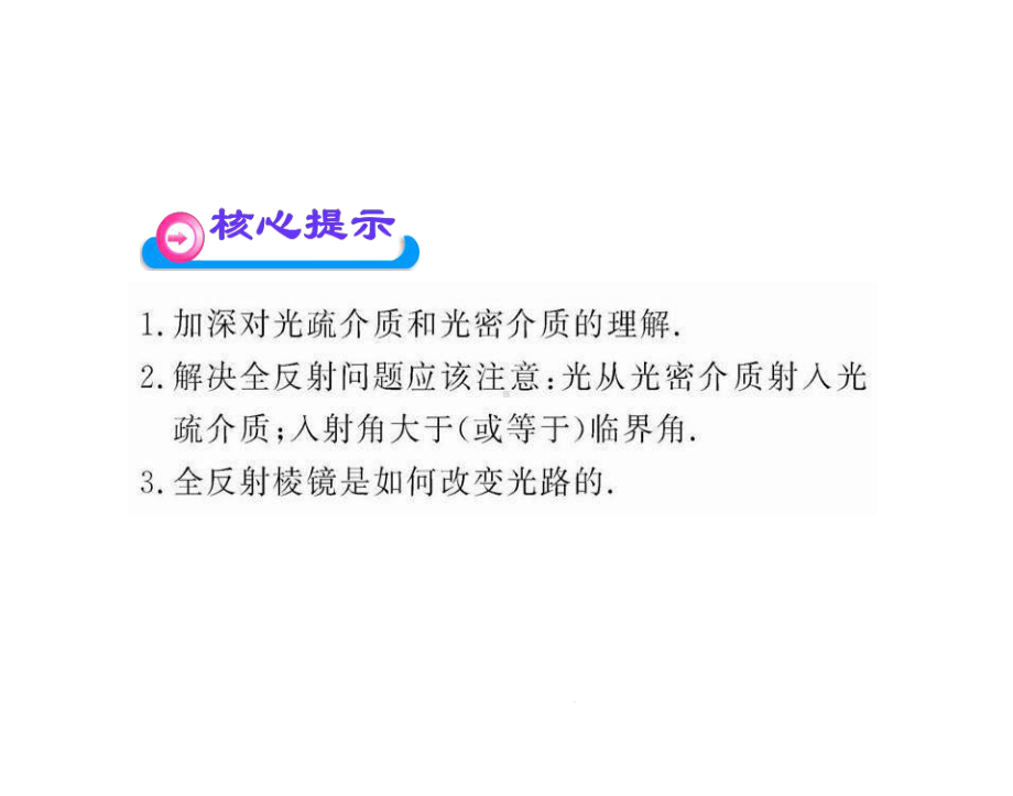 物理选修3-4人教新课标137全反射课件.ppt_第3页