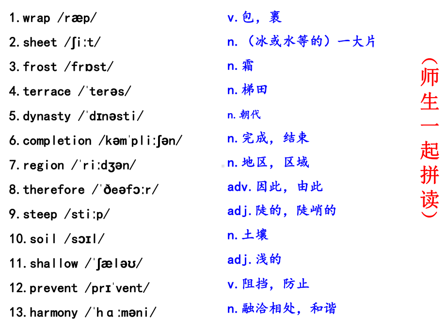 2022新外研版（2019）《高中英语》必修第一册Unit 6 单词与词组（ppt课件） .pptx_第2页