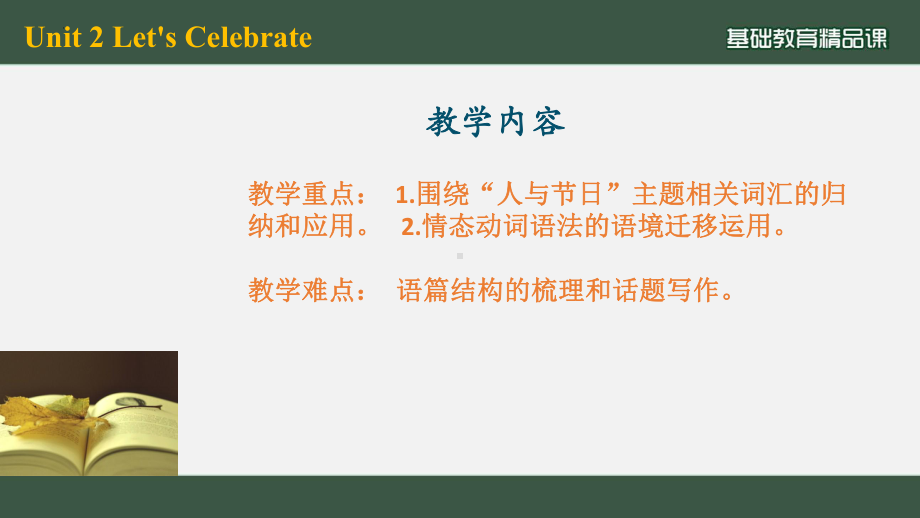 Unit 2 Let's Celebrate! 单元复习（ppt课件）-2022新外研版（2019）《高中英语》必修第二册.pptx_第3页