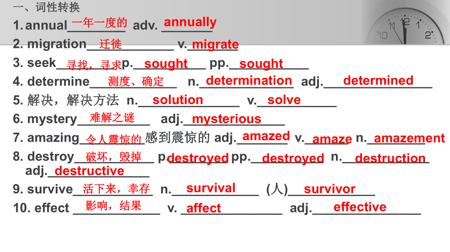 2022新外研版（2019）《高中英语》必修第一册第五单元单词及语法检查 （ppt课件） .pptx_第2页