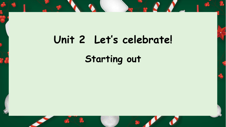 Unit 2 Starting out & Understanding ideas （ppt课件）-2022新外研版（2019）《高中英语》必修第二册.pptx_第1页