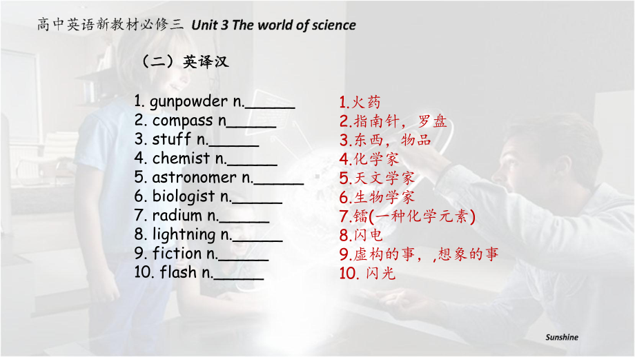 Unit 3 The world of science 一轮复习 （ppt课件） -2022新外研版（2019）《高中英语》必修第三册.pptx_第3页