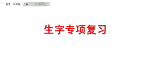 统编版六年级语文上册生字专项复习课件.pptx