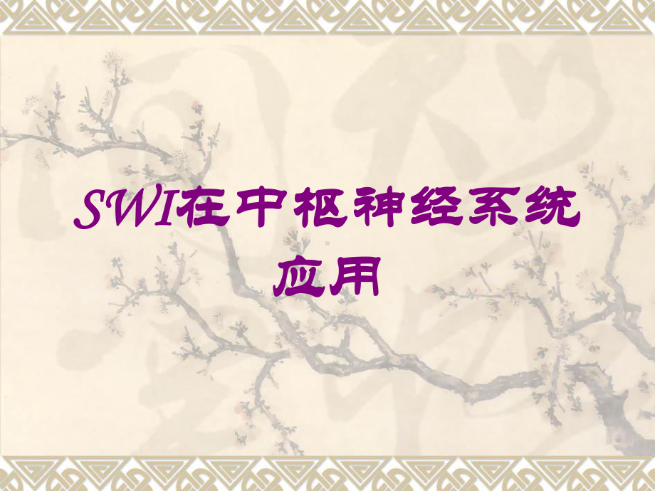 SWI在中枢神经系统应用培训课件.ppt_第1页