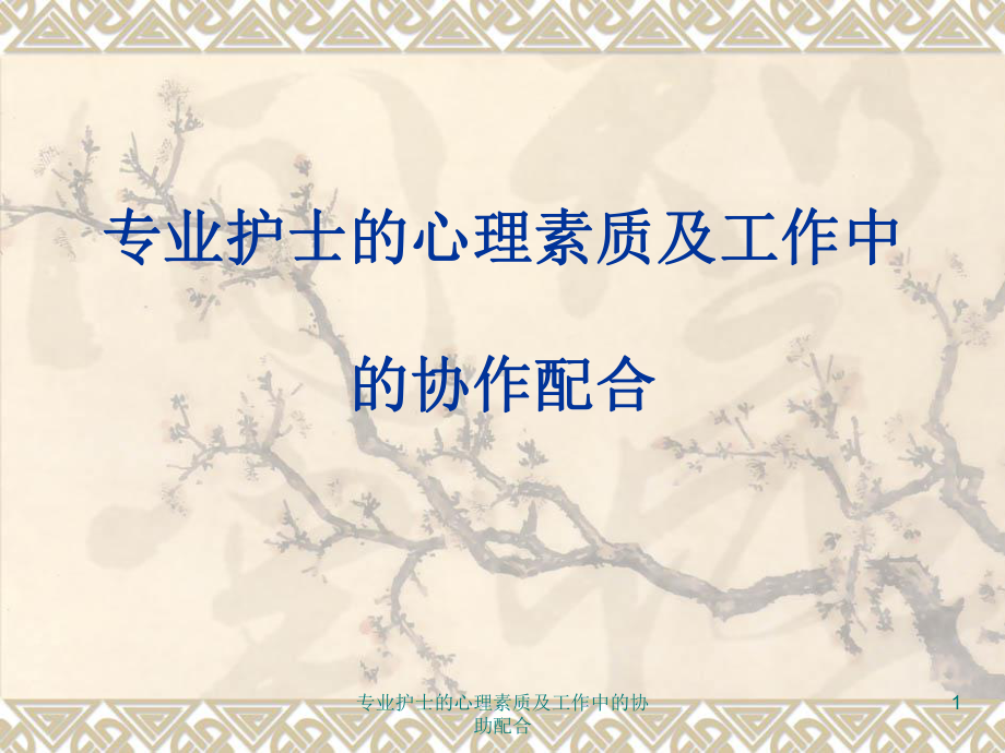 专业护士的心理素质及工作中的协助配合课件.ppt_第1页