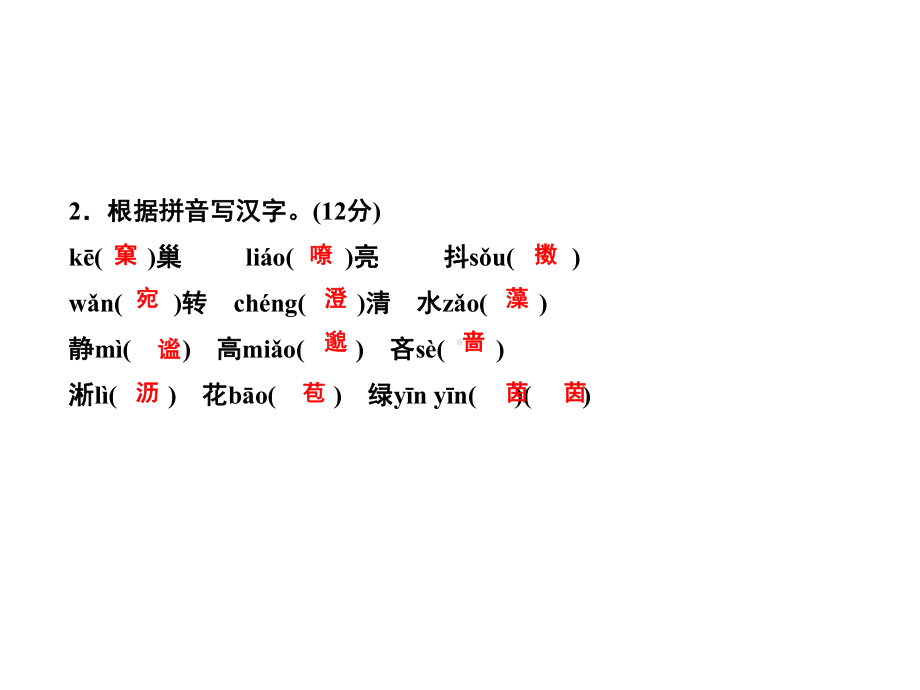 部编人教版七年级上册语文复习课件：-字音、字形(共28张).ppt_第3页