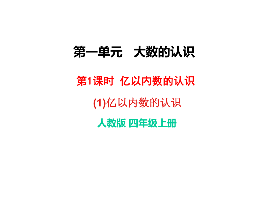 部编人教版四年级数学上册《1大数的认识(全单元)》全章教学课件.ppt_第2页