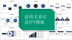 蓝色简约纯图表流程关系信息经典创意模板课件.pptx