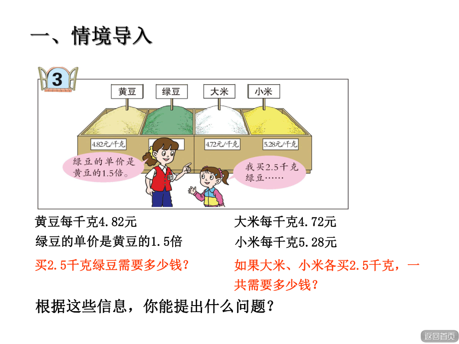 青岛版小学数学五年级上册第一单元今天我当家-小数乘法信息窗3第1课时课件-含有小数乘法的四则混合运算.ppt_第2页