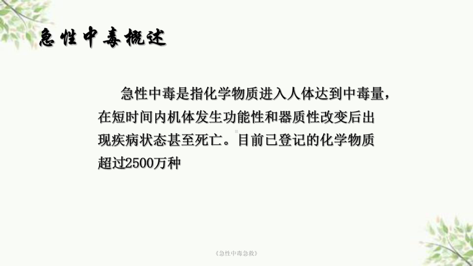 《急性中毒急救》课件.ppt_第2页